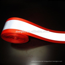 Red reflective tape 50mm/5mm , reflective webbing